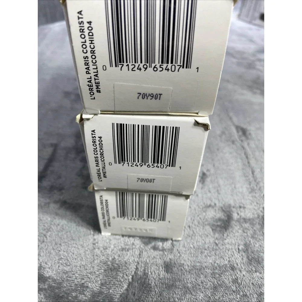 L'Oreal ColoRista Semi Permanent Lot of 3 Vegan Hair Dye Color Metallic Orchid04